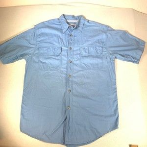 Bimini bay mens button up vented cotton shirt medium
